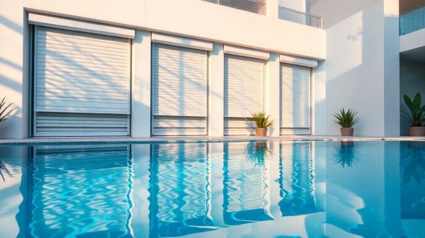 Les volets roulants immergés pour une piscine élégante